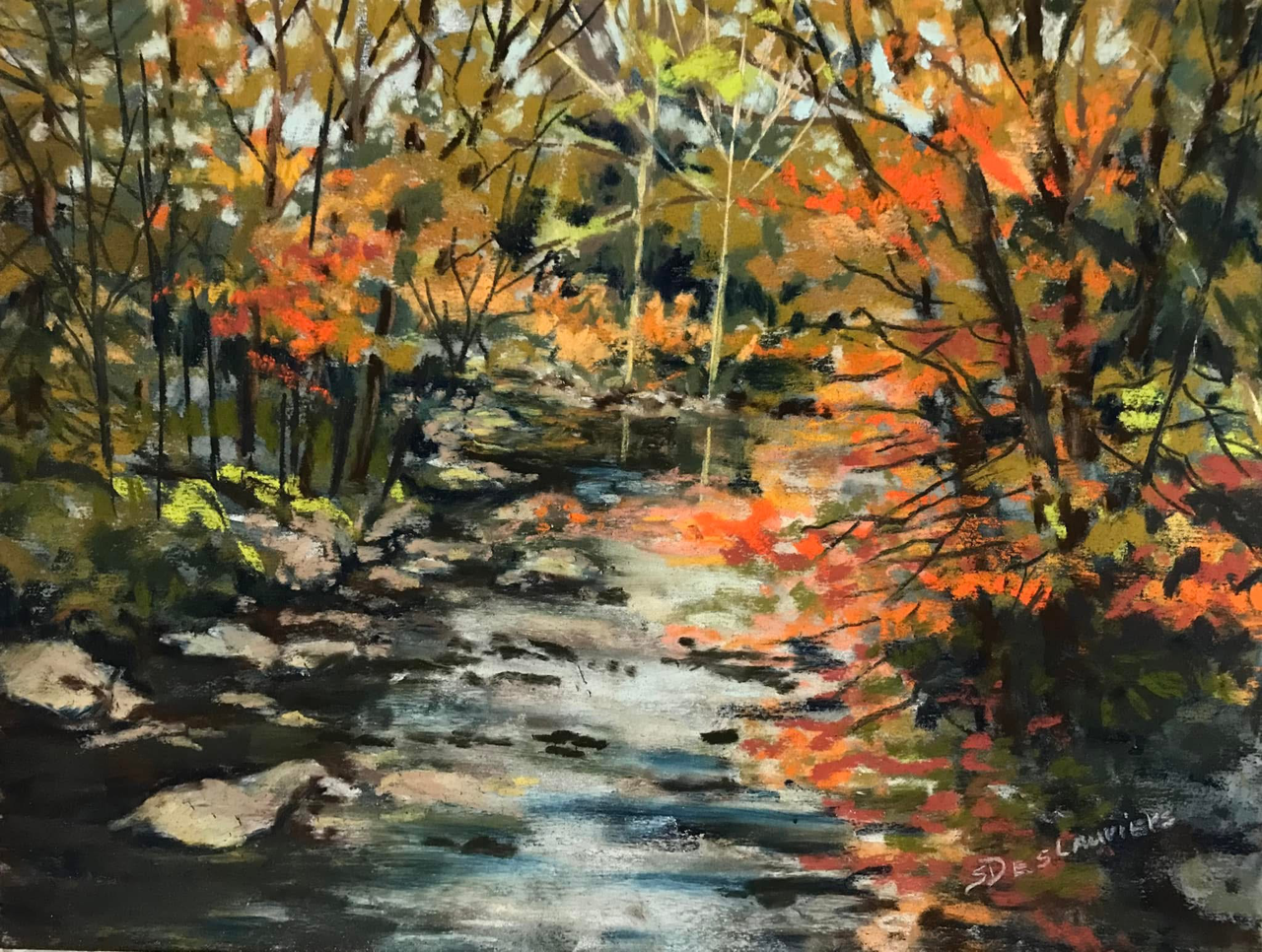 Fall Landscapes in Pastel
