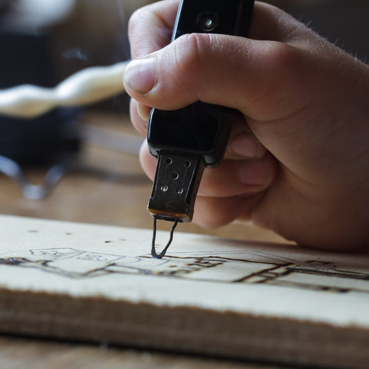 Seasonal Woodburning with Embellishment